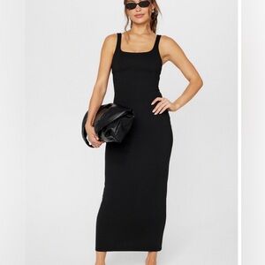 Fabletics PureLuxe Black Maxi Dress- Size Large
